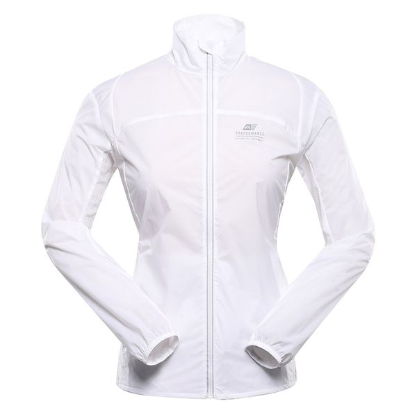 ALPINE PRO Women's ultralight jacket with dwr finish ALPINE PRO SPINA white