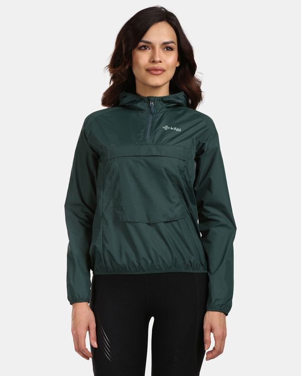 Kilpi Women's ultralight running jacket Kilpi ANORI-W Dark green