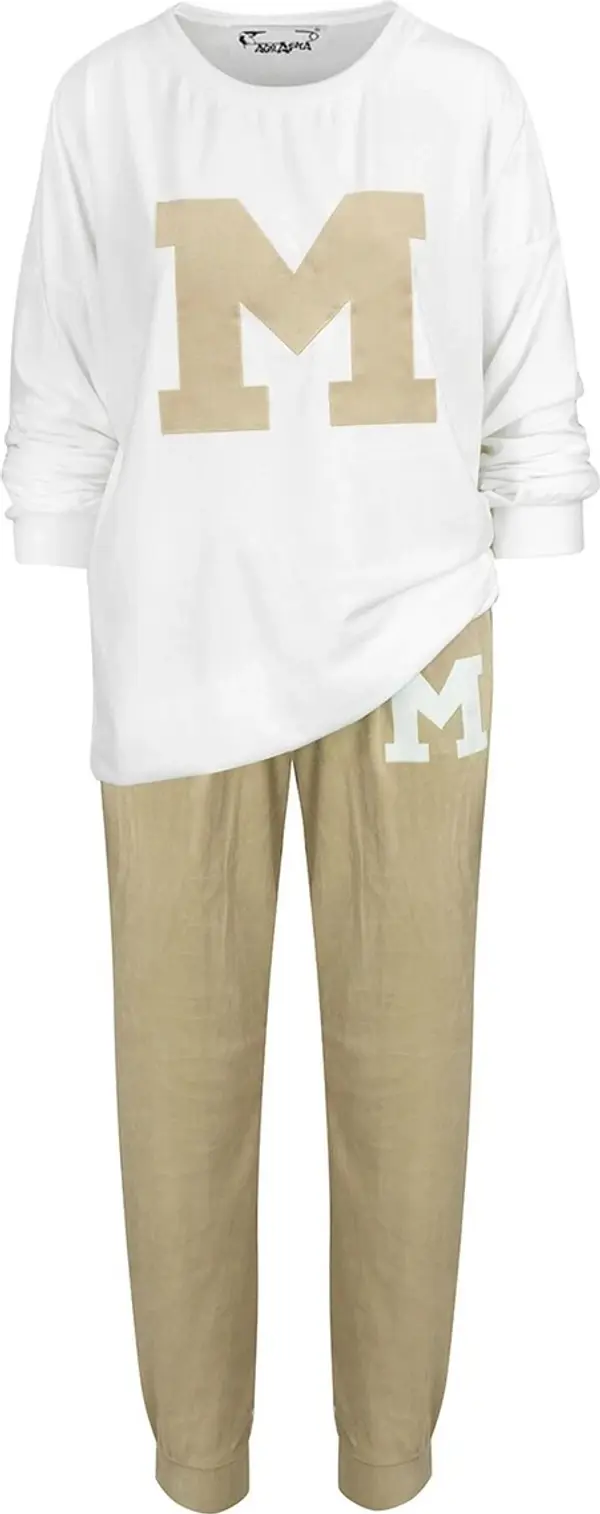 Pri Women's velor tracksuit set Warm M MIA print