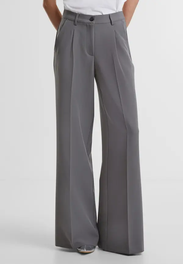 Urban Classics Women's wide-legged trousers grey