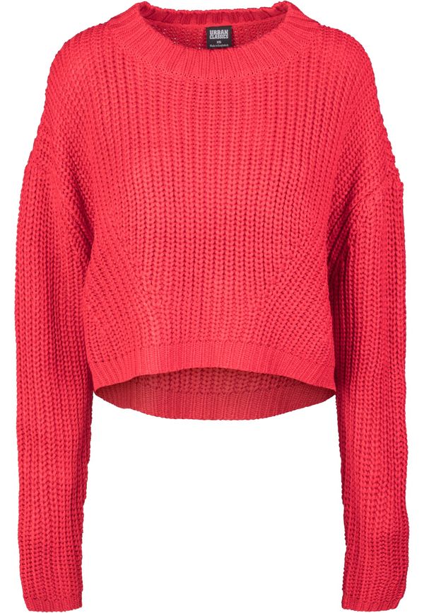 UC Ladies Women's wide oversize sweater in fiery red color