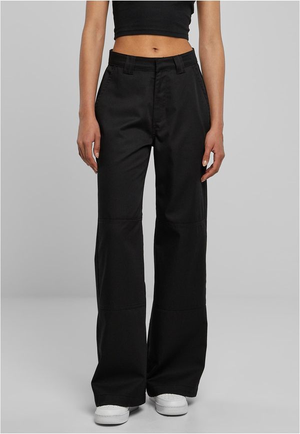 Urban Classics Women's Work Trousers with Straight Legs - Black