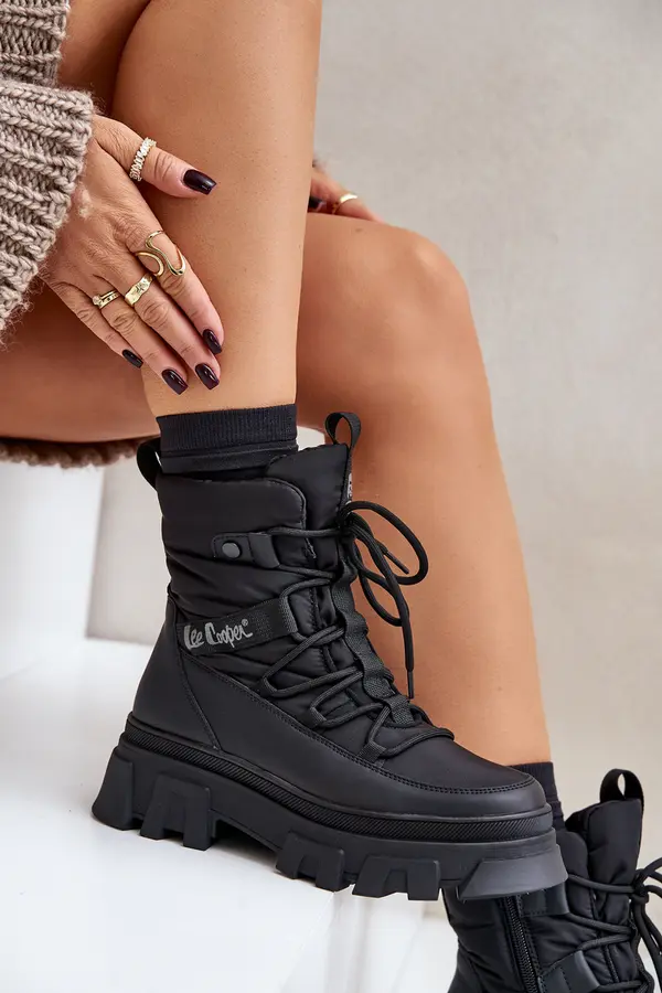 Lee Cooper Women's Zip Snow Boots Lee Cooper LCJ-24-47-3144 Black