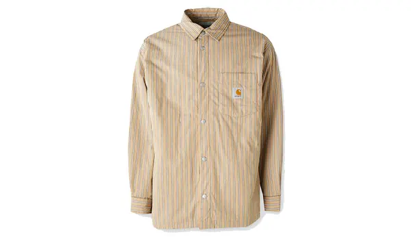 Carhartt Wip Яке-риза Carhartt WIP Grimsby, кафяво