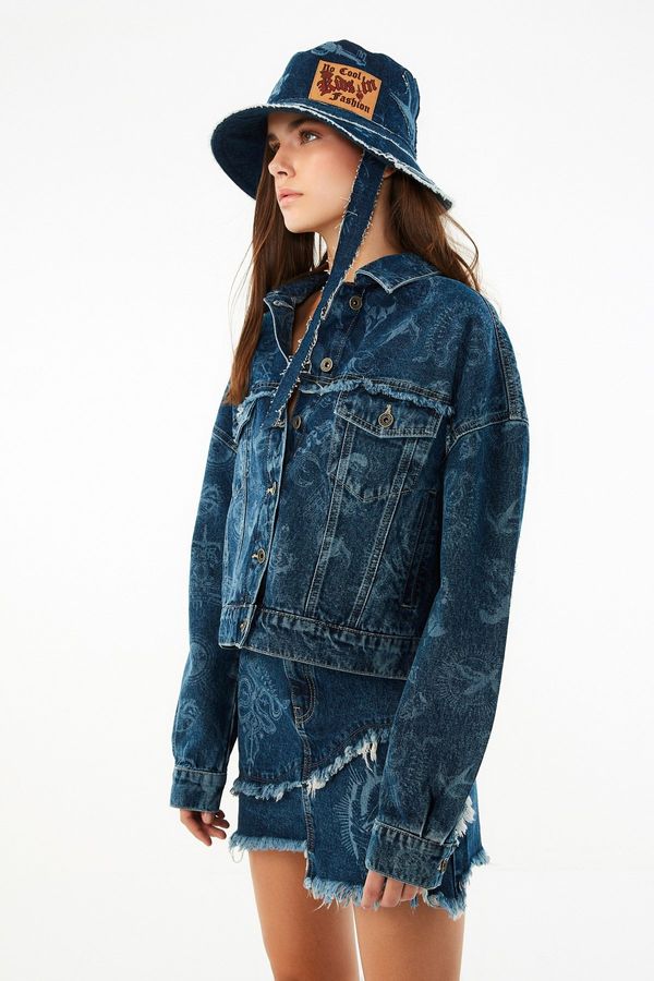 Trendyol Яке Trendyol - Синьо - Стандартна кройка