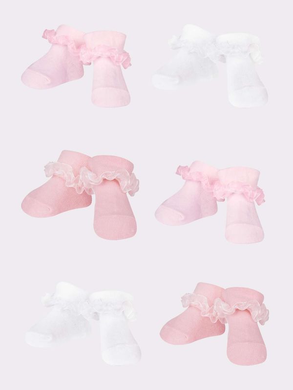 Yoclub Yoclub Kids's 6Pack Girl's Ruffle Socks SKA-0119G-AA0J-003