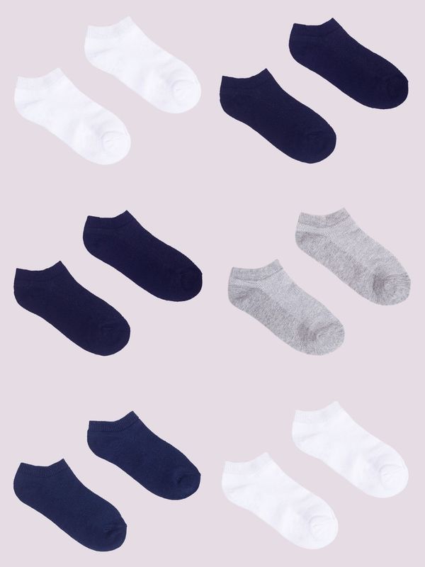 Yoclub Yoclub Kids's Ankle Thin Socks Basic Colours 6-Pack P1