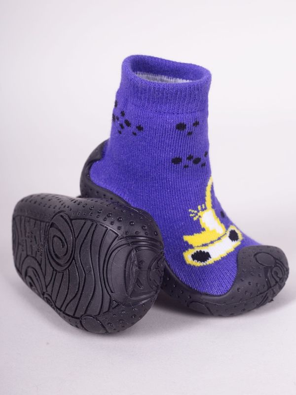 Yoclub Yoclub Kids's Anti-Skid Socks With Rubber Sole P1