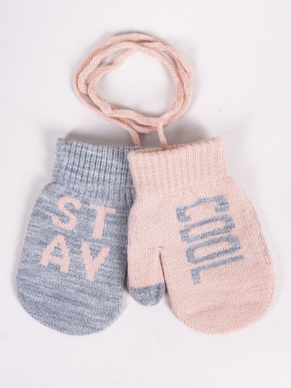 Yoclub Yoclub Kids's Girls' Single-Finger Touchscreen Gloves RED-0120G-AA1C-001