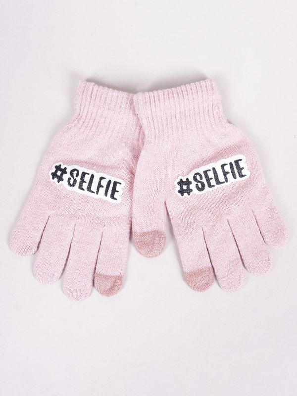 Yoclub Yoclub Kids's Gloves RED-0108G-AA5E-002