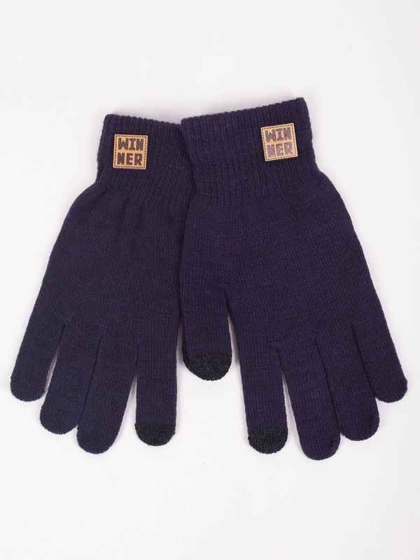 Yoclub Yoclub Man's Gloves RED-0219F-AA50-011 Navy Blue