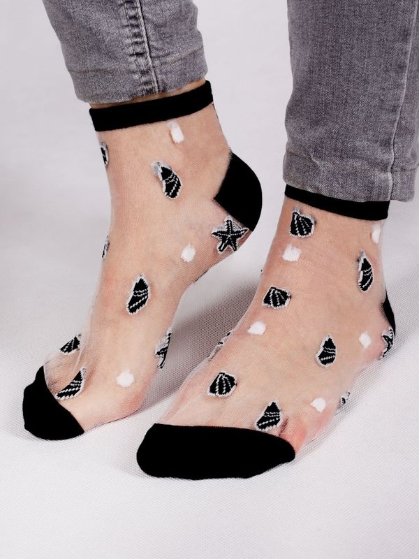 Yoclub Yoclub Woman's Women's Transparent Socks SKB-0139K-3400