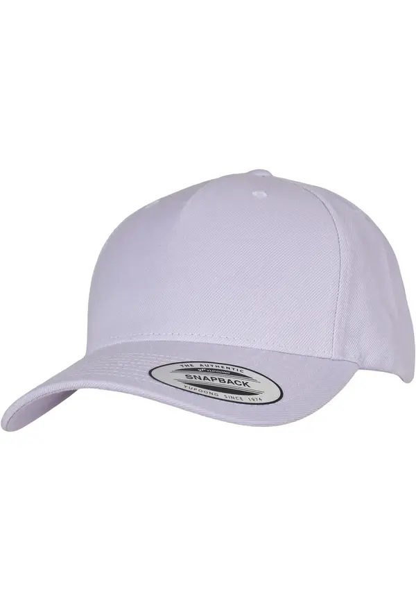 Flexfit YP CLASSICS 5-PANEL PREMIUM COVERED SNAPBACK CAP LIGHT PURPLE