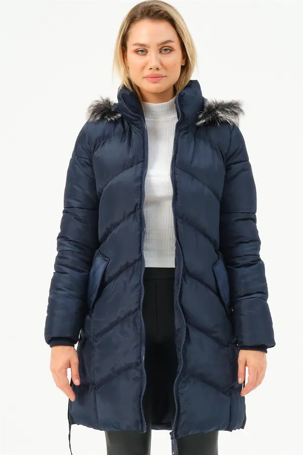 dewberry Z6768 DEWBERRY ДАМСКО ПАЛТО-ЛАК