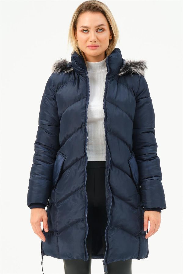 dewberry Z6768 DEWBERRY ДАМСКО ПАЛТО-ЛАК