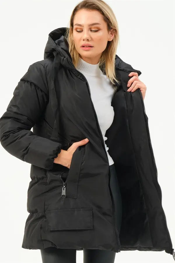 dewberry Z6773 ДАМСКО ВРЪХНО ОБЛЕКЛО DEWBERRY - ЧЕРНО