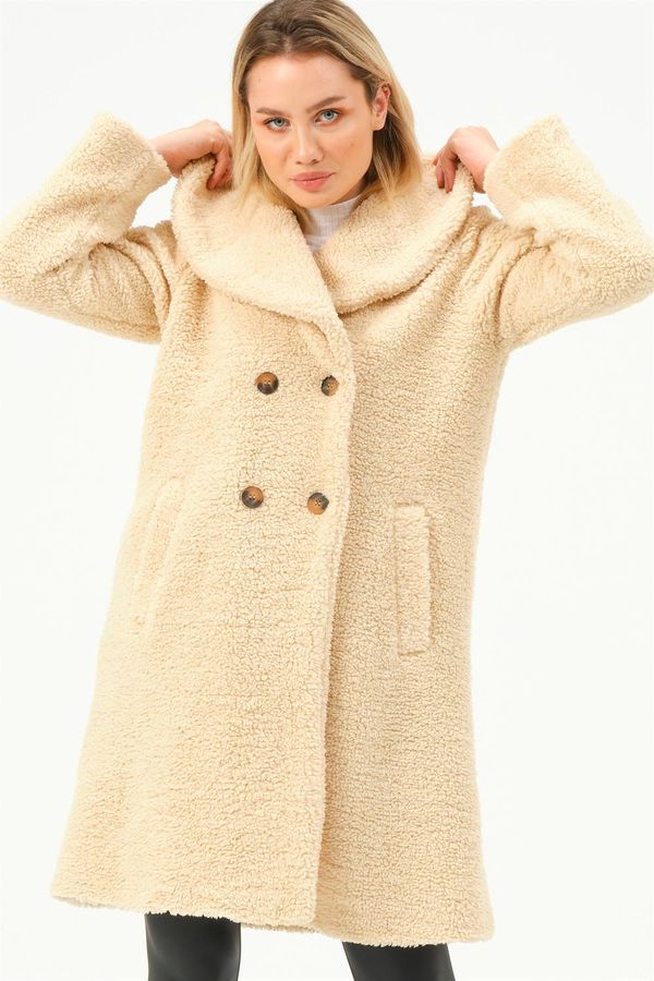 dewberry Z6776 DEWBERRY ДАМСКИ ТОПЪР-БЕЖОВ