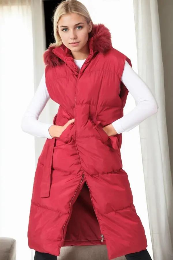 dewberry Z8744 DEWBERRY WOMEN'S VEST-BURGUNDY