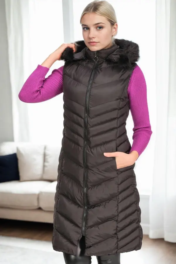 dewberry Z9725 DEWBERRY WOMEN'S VEST-BLACK