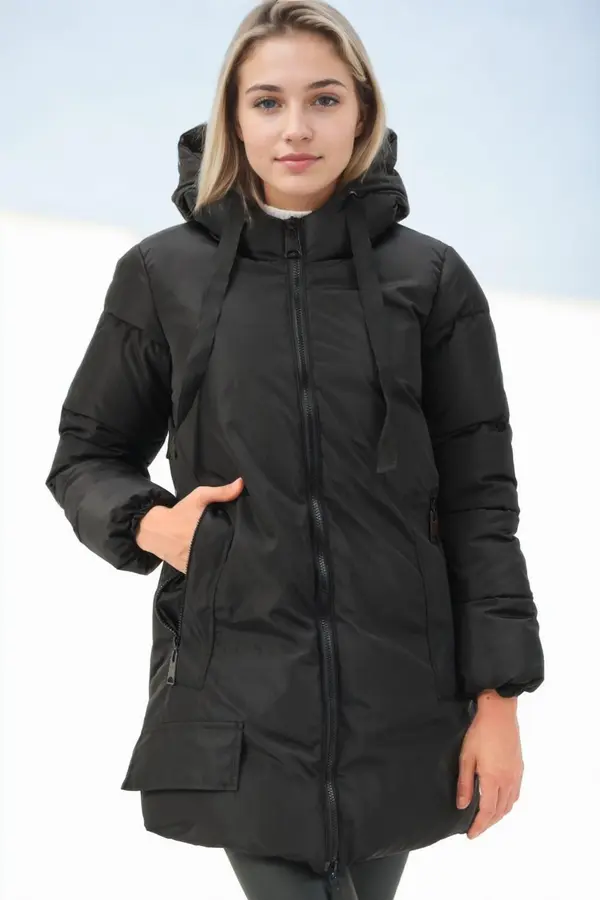 dewberry Z9773 DEWBERRY WOMEN'S COAT-BLACK