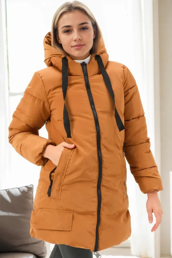 dewberry Z9773 DEWBERRY WOMEN'S COAT-TAN