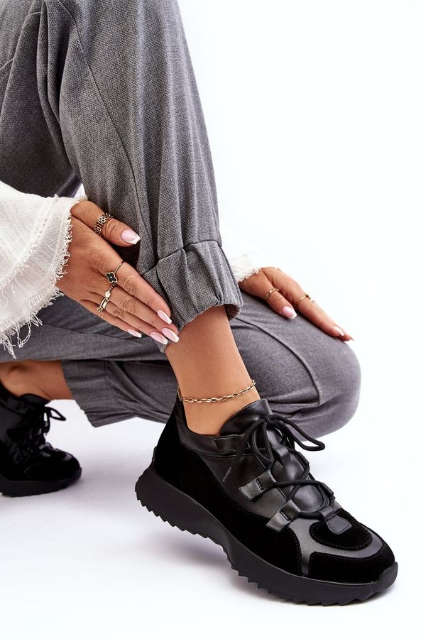 Zazoo Zazoo Дамски кожени спортни обувки