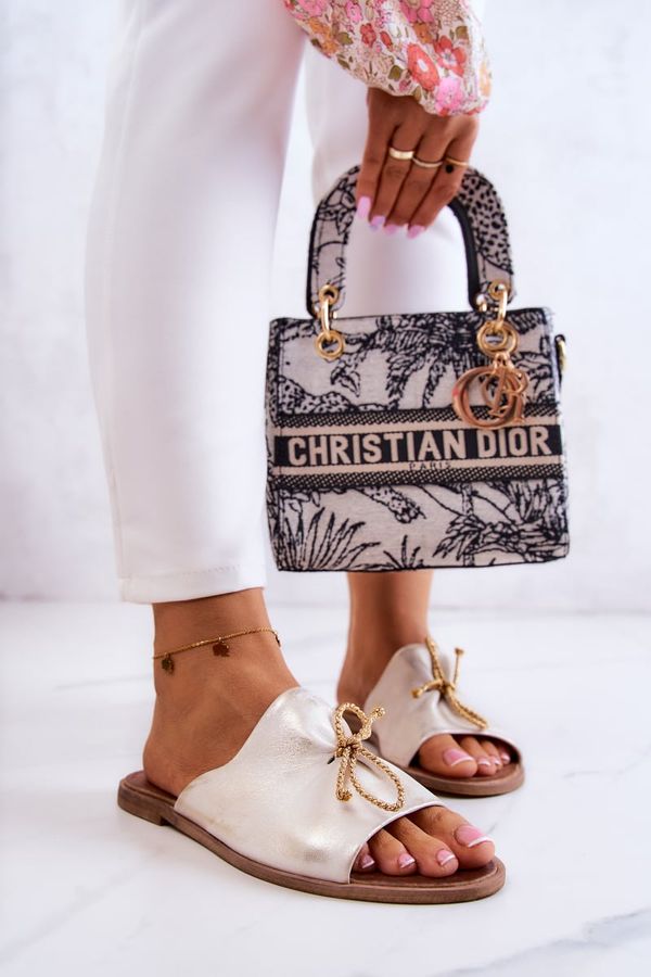 Zazoo Zazoo Кожени дамски чехли Никол