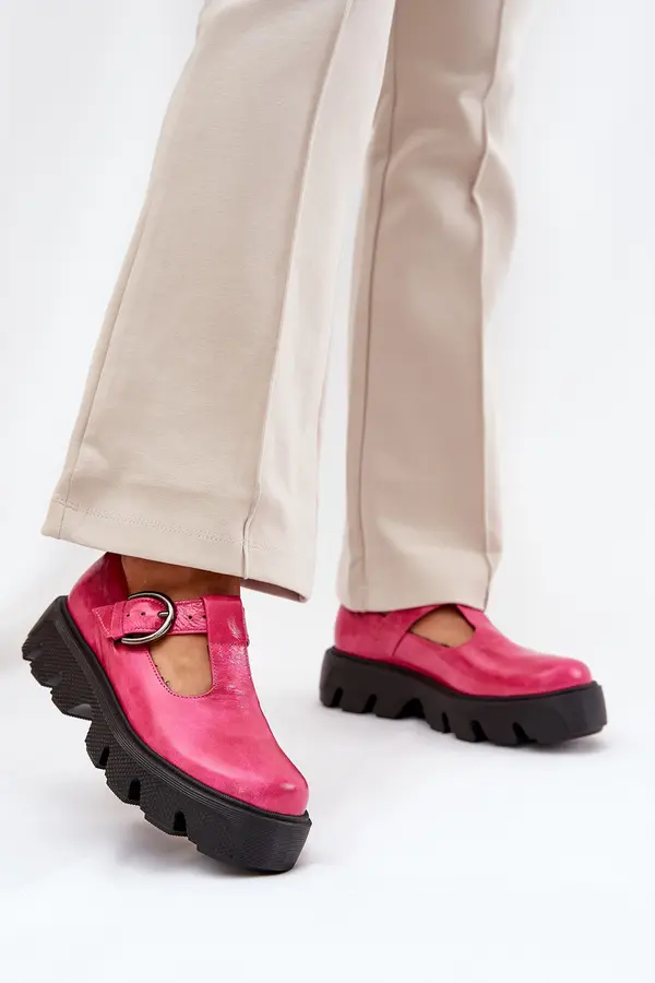 Zazoo Zazoo Лакирани Кожени Полуботи С Пряжка Зазу