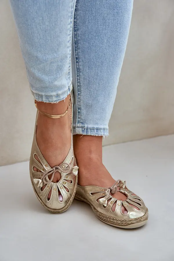 Zazoo Zazoo Плоски балерини от естествена кожа Зазу