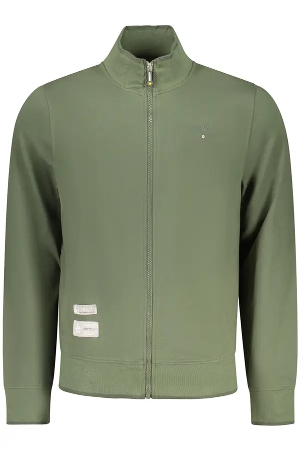 ACCADEMIA MILITARE Зелен функционален суитшърт с цип