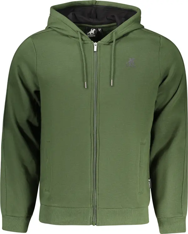 U.S. GRAND Зелен мъжки суичър с цип