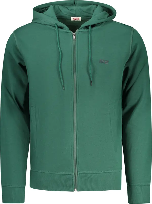 Rifle Зелен мъжки суичър с качулка