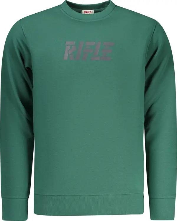 Rifle Зелен мъжки суитшърт без качулка