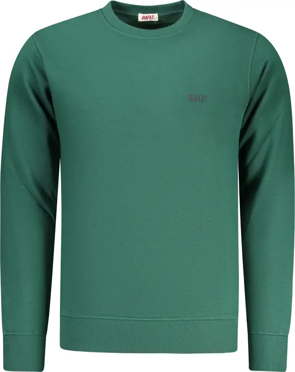 Rifle Зелен мъжки суитшърт без качулка