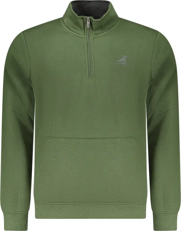 U.S. GRAND Зелен мъжки суитшърт с цип