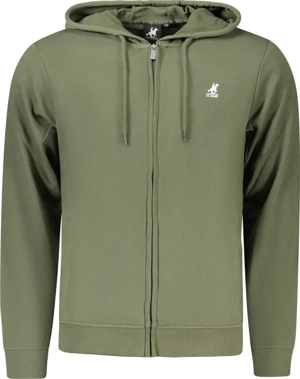 U.S. GRAND Зелен суитшърт с цип