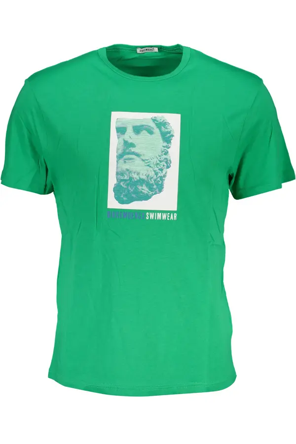 Bikkembergs Зелена мъжка тениска Bikkembergs