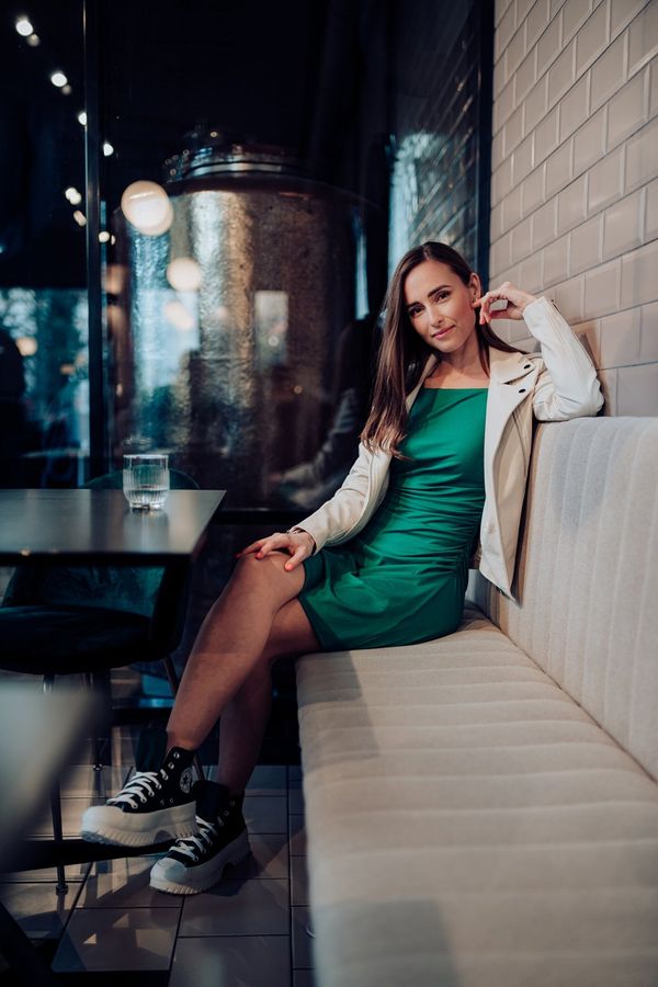 JDY Зелена обвивка Основна рокля JDY Farah - жени