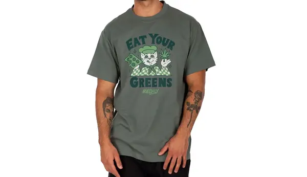 IrieDaily Зелена тениска IrieDaily Eat Greens