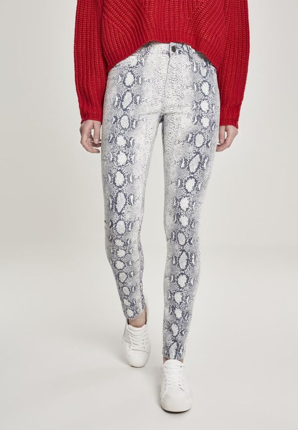 UC Ladies Жените животински участък кепър кльощава бикини почти бяла змия панталони