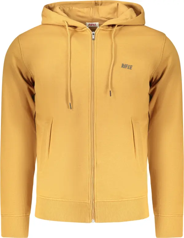 Rifle Жълт мъжки суичър с качулка