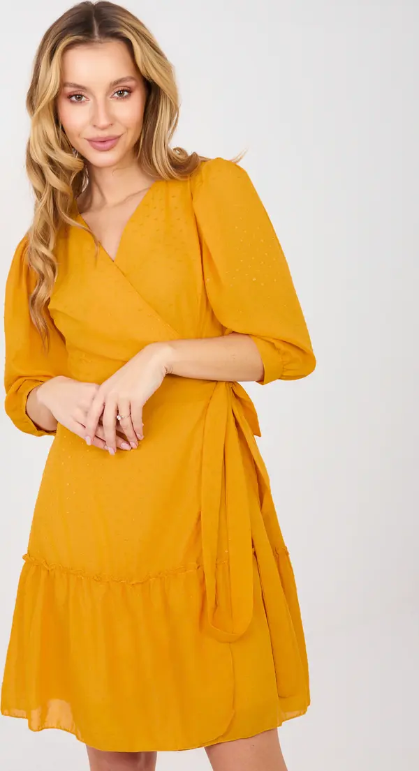 LAKERTA Жълта рокля-риза