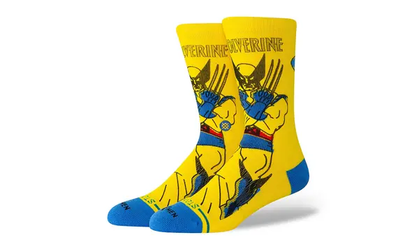 Stance Жълти чорапи Stance Wolverine Crew