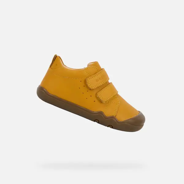 GEOX Жълти момчешки боси обувки Geox Steppieup