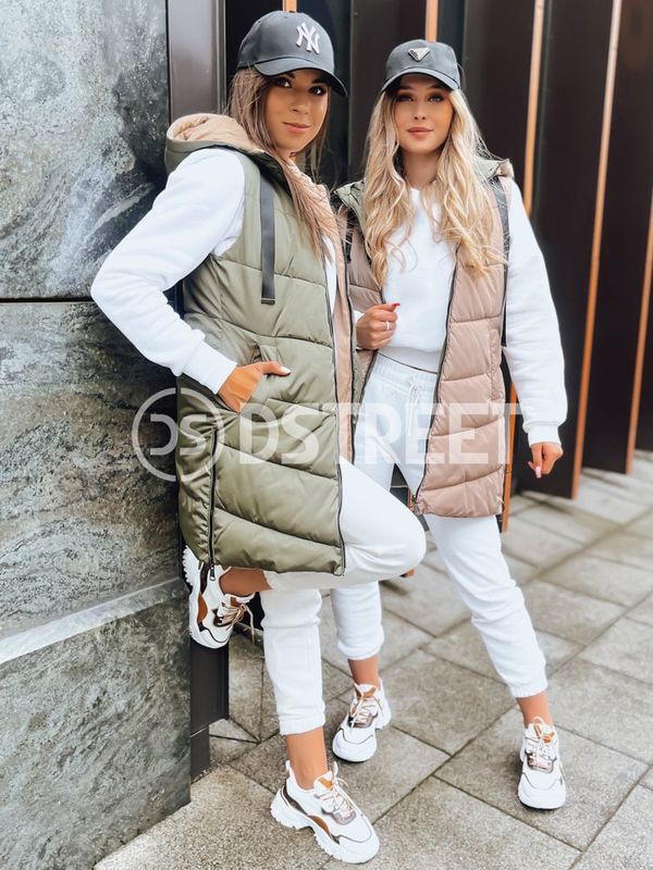 DStreet Zielona dwustronna kamizelka damska ONADE Dstreet