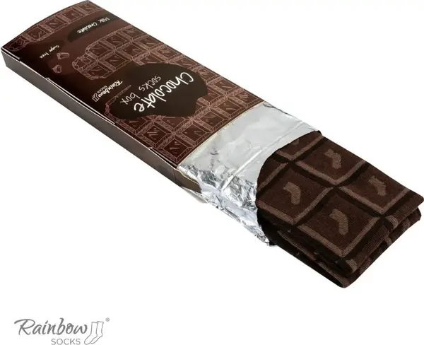 ZOOKSY/RAINBOW SOCKS ZOOKSY/RAINBOW SOCKS Чорапи Rainbow Млечен шоколад 1 чифт