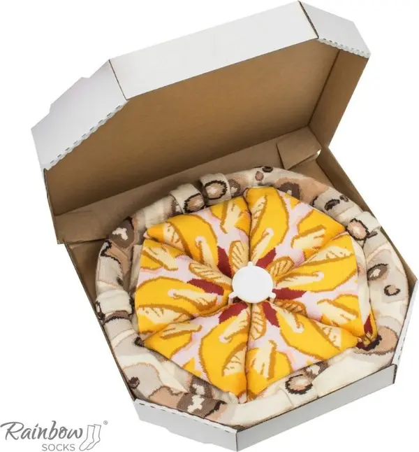 ZOOKSY/RAINBOW SOCKS ZOOKSY/RAINBOW SOCKS Чорапи Rainbow Pizza 4 чифта хавайски