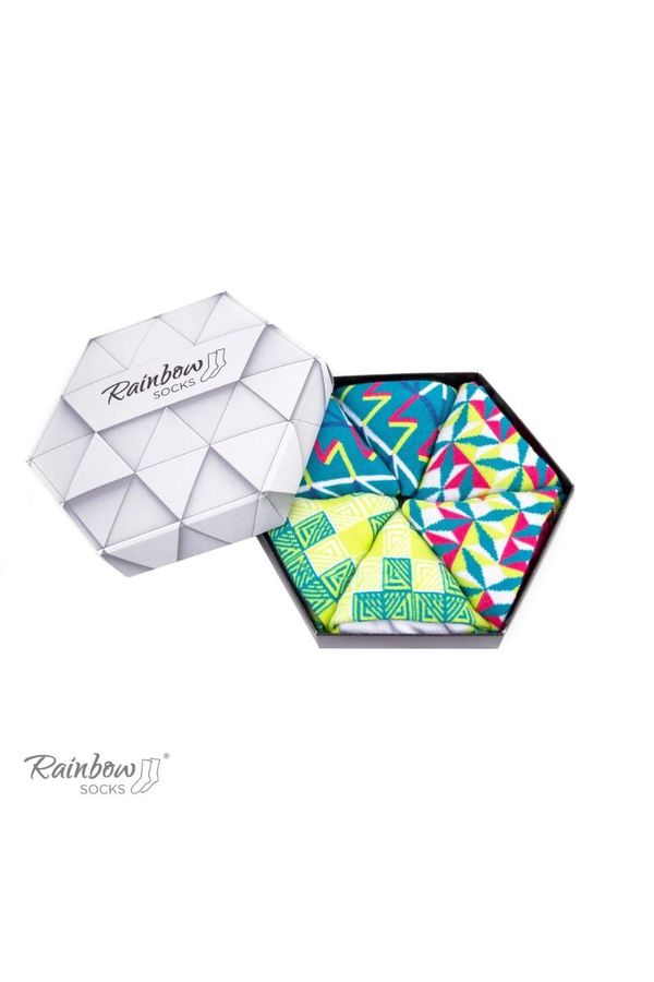 ZOOKSY/RAINBOW SOCKS ZOOKSY/RAINBOW SOCKS Чорапи Rainbow с геометрични шарки 3 чифта