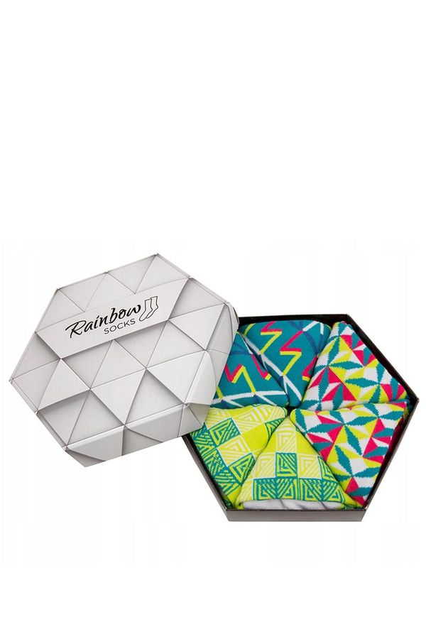 ZOOKSY/RAINBOW SOCKS ZOOKSY/RAINBOW SOCKS Чорапи Rainbow с геометрични шарки 3 чифта