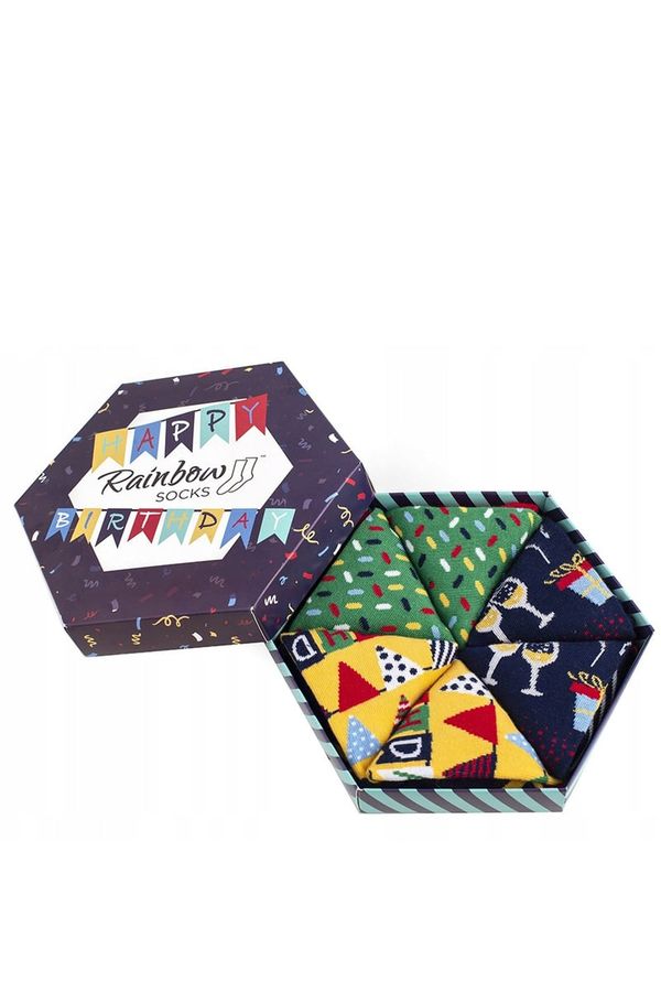ZOOKSY/RAINBOW SOCKS ZOOKSY/RAINBOW SOCKS Чорапи Rainbow за рожден ден 3 чифта